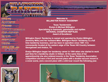 Tablet Screenshot of billingtonranchtaxidermy.com